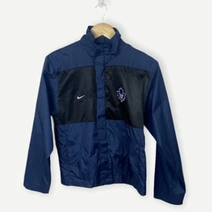 Nike Toronto Maple Leafs Boys Jacket Wind Breaker Blue Size Large Nylon 16 to 18 - Picture 1 of 8