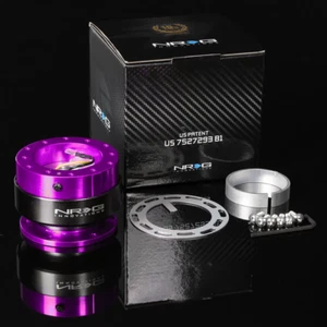 NRG Gen 2.0 Purple Steering Wheel Quick Release Hub Kit Universal Fitment - Picture 1 of 3