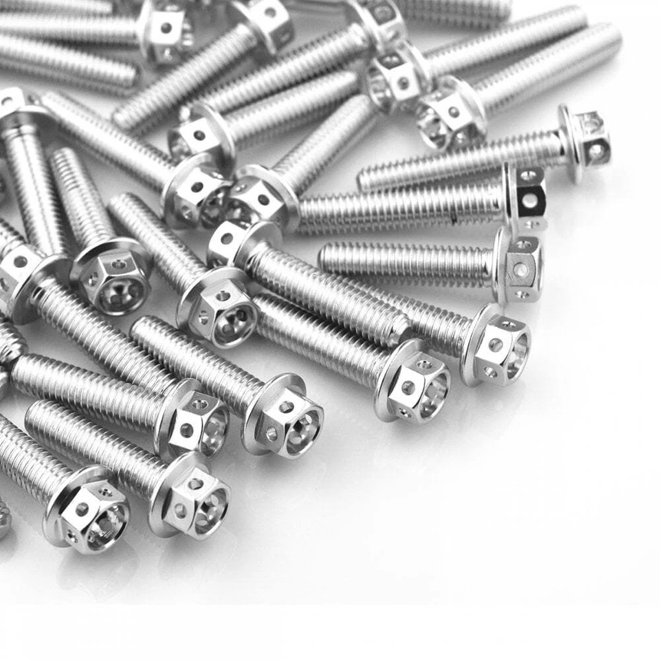 Kit de motor hexagonal perforado de carrera de aluminio Aprilia TUONO 125 17-20 plateado Foto 1 de 1