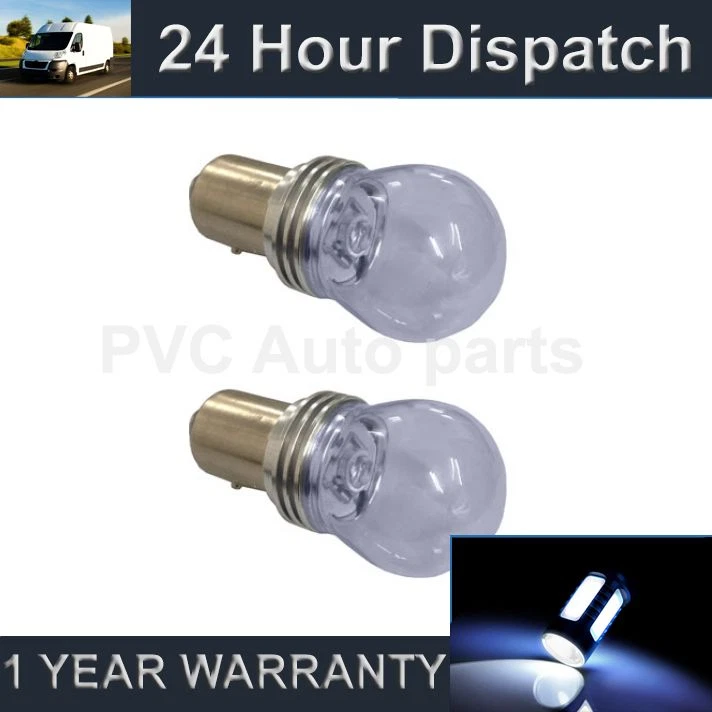 2X H8 WHITE 4 LED FRONT MAIN HIGH BEAM LIGHT BULBS CAR KIT XENON MB503501 - Image 1 of 1