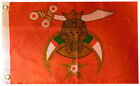 Shriner Shriners Red 100D Woven Poly Nylon 12x18 12"x18" Flag Grommets Banner