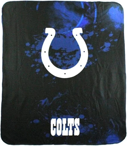 NFL Indianapolis Colts "Ghost" Fleece Throw Cover