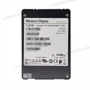 New WD Ultrastar DC SN640 7.68TB SSD PCIe Gen3.1 x4 U.2 NVMe 2.5" Enterprise - Afbeelding 1 van 5