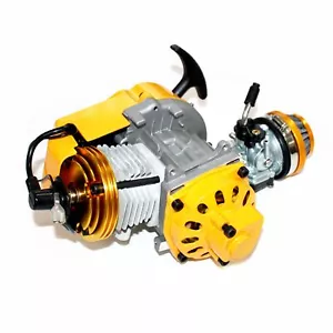 Performance Racing GOLD 49cc 2 stroke Engine Motor Min Pocket Quad Dirt Bike ATV - Picture 1 of 9