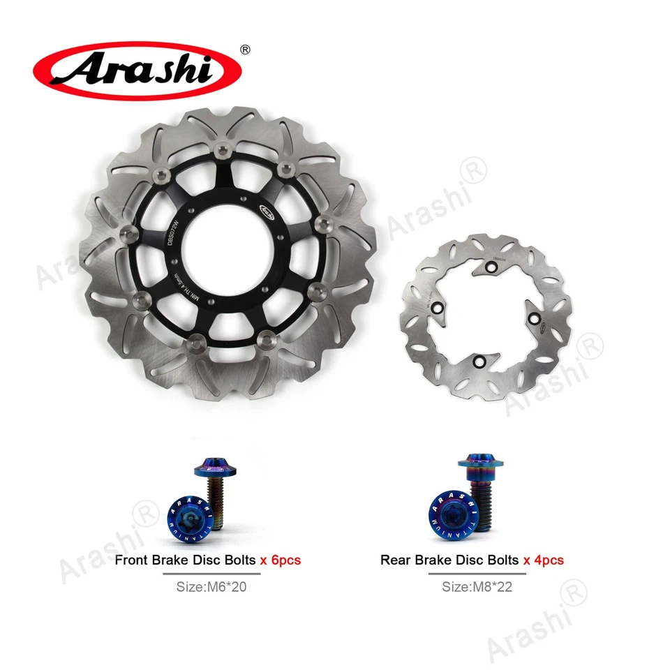 Fit for HONDA CBR250R CBR 250R 2011 2012 2013 Front Rear Brake Disc Rotors Bolts - Imagem 1 de 4