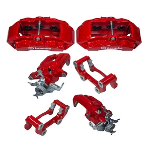 OEM NEW 15-23 Ford Mustang GT - BULLITT Red Brembo Brake Caliper Conversion Kit - Picture 1 of 8