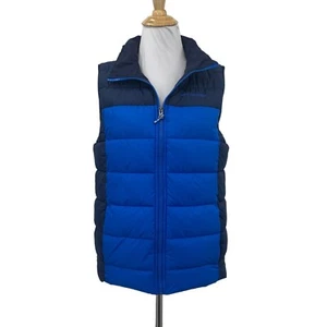 Columbia Filled Puffer Vest Youth Kids L Large Navy Zip Up Sleeveless Outdoor - Picture 1 of 13