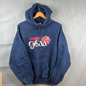Parkside Ofsaa Canada Gildan Hooded Sweatshirt Men's L Blue Graphics - Picture 1 of 6