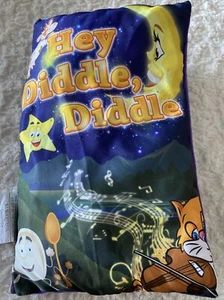 HEY DIDDLE DIDDLE lila gelb Vlies Tuch Kinder spielen Buch Spielzeug - Bild 1 von 9