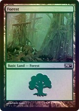 Forest - 246 - Foil Played MTG M10 Magic 2B3