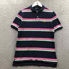 Polo Ralph Lauren T-Shirt Boys Youth XL Short Sleeve Striped Embroidered Navy