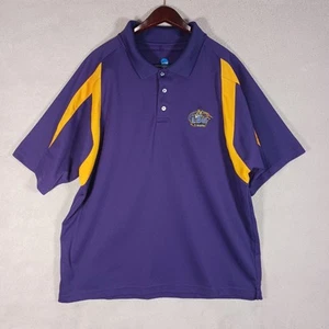 LSU TIGERS NCAA by KA lila Polo Gr. XL gesticktes Logo goldene Akzente Spieltag - Bild 1 von 7