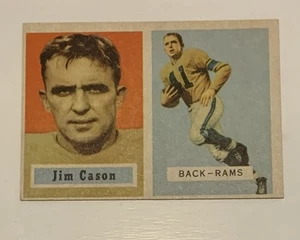 1957 Topps NFL Football Set-Break card # 143 Jim Cason Los Angeles Rams EX-MT! - Bild 1 von 3
