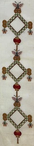 Preworked CHINESE LUCKY 8 Blank Bell Pull Table Runner Needlepoint Canvas - Picture 1 of 3
