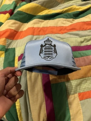 Supreme Monte Carlo 缎面卡扣卡车司机帽蓝色 — 第 1/4 张图片