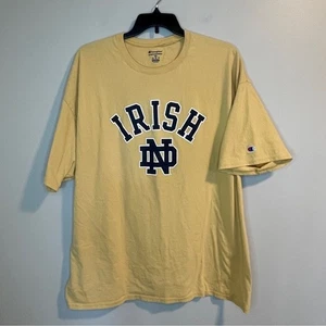 Champion Men's Gold Notre Dame Irish Graphic Tee - Picture 1 of 4