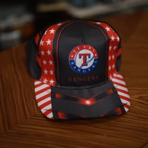 Rare Vintage 90s Texas Rangers SnapBack Hat Cap MLB - Bild 1 von 5