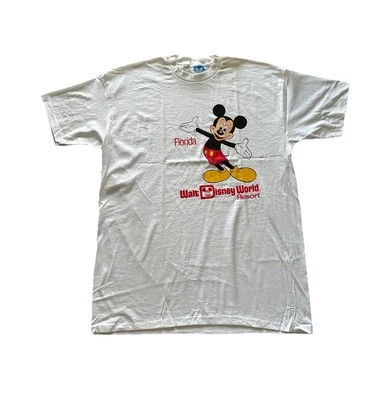 Camisa De Colección Años 80 Walt Disney World Resort Florida Para Hombre Talla XL Mickey Mouse NUEVA Foto 1 de 4