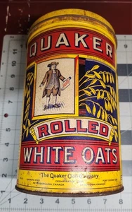 Vintage Quaker Oats Collectors Tin, Vintage Metal Container, - Picture 1 of 8