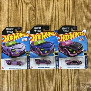 Hot Wheels Screen Time Monster High Ghoul Mobile 3 Stück - Bild 1 von 15