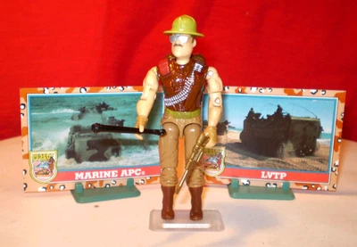 1988 GI JOE WARTHOG AFIV TANK DRIVER SGT ABATE 100%+ CARTÕES cobra Vintage *** - Imagem 1 de 4