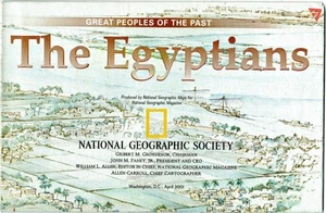 2001-4 April The EGYPTIANS Great Peoples of Past National Geographic Map (270) - Picture 1 of 4