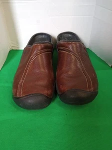 Scarpe zoccoli Keen Mules donna 9,5 pelle marrone slip on comode - Foto 1 di 7