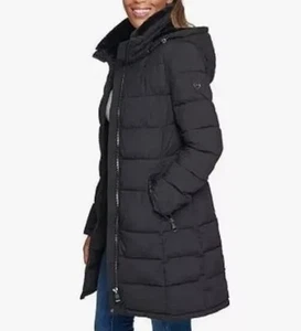 Abrigo Parka Andrew Marc Elástico 0° Negro Sólido 3/4 Largo Talla Grande 2021 🔥🔥 - Imagen 1 de 24