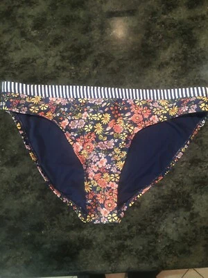 Parte inferior de bikini Kenneth Cole Reaction talla L floral traje de baño pantalones de baño Foto 1 de 4