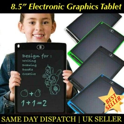 Electronic Digital LCD Writing Tablet Drawing Board Graphics for Kids Gift UK    - Image 1 of 4