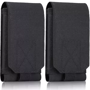 2 Pack Tactical Molle Smartphone Holster Pouch Belt Carrying Case Phone Cover US - Picture 1 of 8