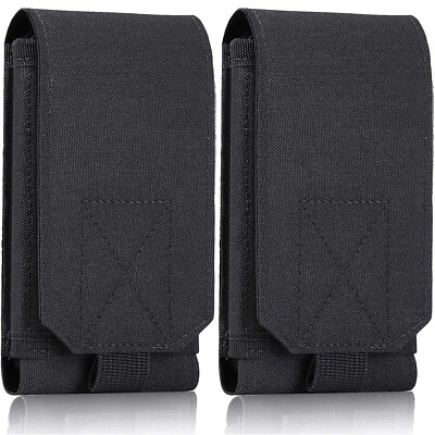 2 Pack Tactical Molle Smartphone Holster Pouch Belt Carrying Case Phone Cover US - Image 1 of 4