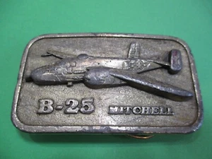Hebilla de cinturón de avión Mitchell serie B-25 coleccionista de aviones militares de colección - Imagen 1 de 6