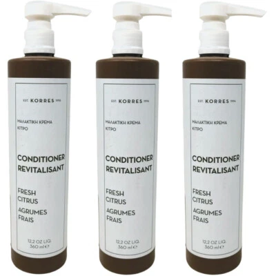 Acondicionador Korres Fresh Citrus 360 ml 12,2 oz (lote de 3) hecho en Grecia Foto 1 de 4