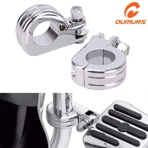 Kit de montaje de abrazadera de clavija de pie protector de carretera de 1,25" para motocicleta barras de choque de motor 32 mm - Imagen 1 de 12