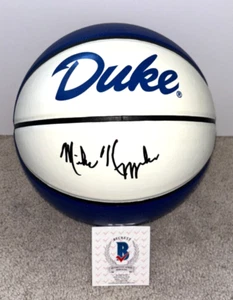 COACH MIKE KRZYZEWSKI SIGNED DUKE BLUE DEVILS BASKETBALL TEAM USA HOF BAS - Picture 1 of 6