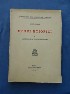 COLONIE ITALIANE-CERULLI-STUDI ETIOPICI-LINGUA E STORIA DEI SIDAMO-VOL.II-1937 - Picture 1 of 3