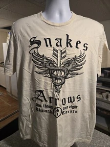 RUSH Snakes & Arrows Tour Men's Embroidered Stitched Band T- Shirt RARE NWOT - Bild 1 von 5