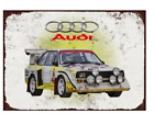 Metall Blechschilder Audi Sports 2 Vintage Retro Zuhause Mann Höhle Garagenschuppen