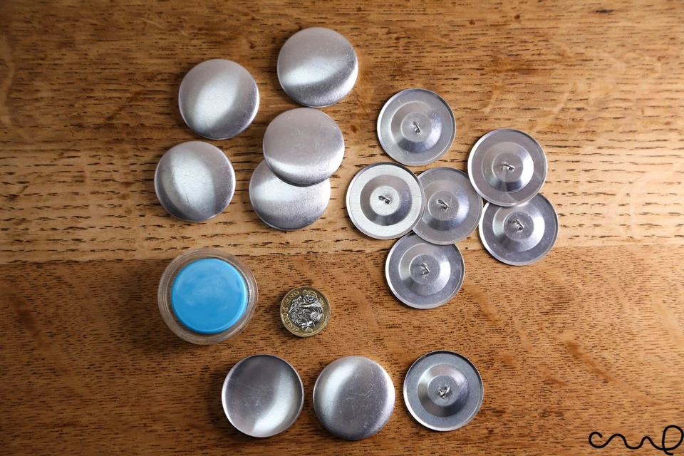 60L Button Making Tool and 10 Blank Self Cover Button Sets 38mm Sewing Craft Kit - Image 1 of 4