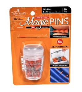 Taylor Seville Magic Pins Fine Silk Pins 50pc - Picture 1 of 1