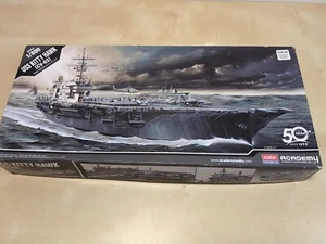 Academy 1/800 Scale USS Kitty Hawk Aircraft Carrier Model Kit # 14210 Open Box - Picture 1 of 3