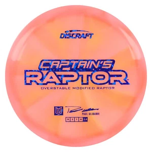 Discraft Disc Golf 2025 Ulibarri Captain's Z Swirl Raptor Fairway Driver 9/3/1/4 - Picture 1 of 19