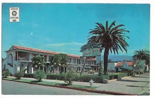 VTG Postcard Ocean Palms Motor Lodge Santa Barbara California - Picture 1 of 2