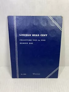 LINCOLN HEAD CENT COLLECTION 1909 TO 1940 Number One Book #9004 w/ Coins - Picture 1 of 7
