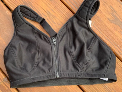 Sujetador deportivo AMOENA Cool Max Extreme con cremallera frontal negro talla S NUEVO NUEVO CON ETIQUETAS Foto 1 de 2