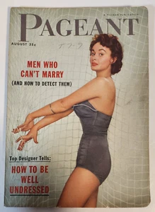Pageant Magazine August 1954 Men Who Can't Marry How To Be Well Undressed - Imagen 1 de 5