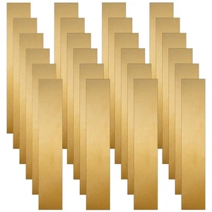 24 Pieces Brass Strip, Brass Shim Stock Assortment Metal Shims, 6'' Length, 0... - Picture 1 of 6
