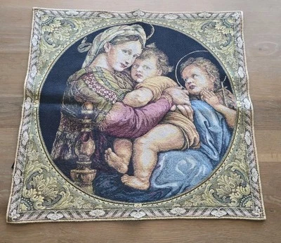 Madonna Della Seggiola Raphael Mary Holy Jesus Italy Tapestry Wall Art 55×59cm - Image 1 of 4