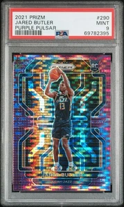 2021 Panini Prizm Jared Butler #290 RC Purple Pulsar /35 PSA 9 Pop 1 - Picture 1 of 4